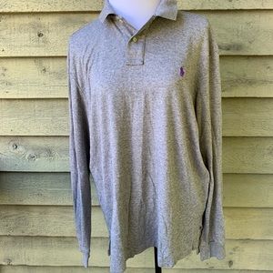 Ralph Lauren Polo Long Sleeved Gray Polo